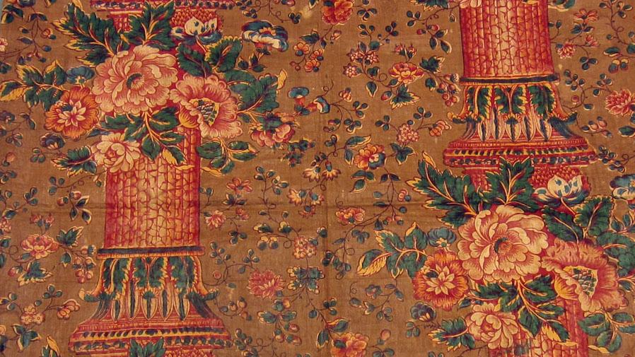T79 textile, printed design repeat