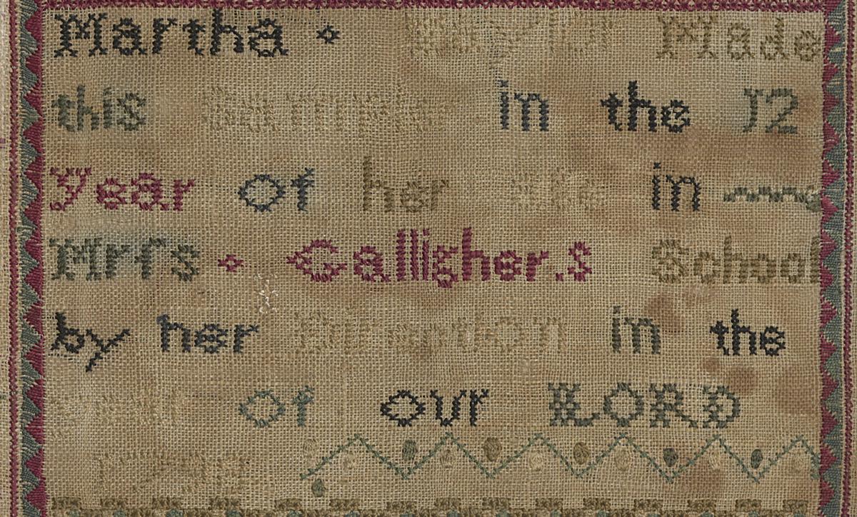 1991.0004 A Sampler, Detail 2