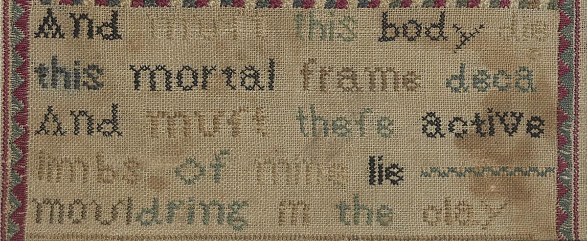 1991.0004 A Sampler, Detail 4