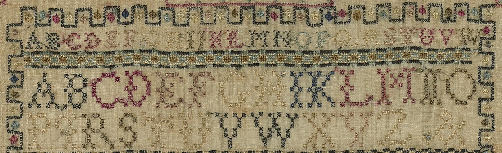 1991.0005 A Sampler, Detail 2