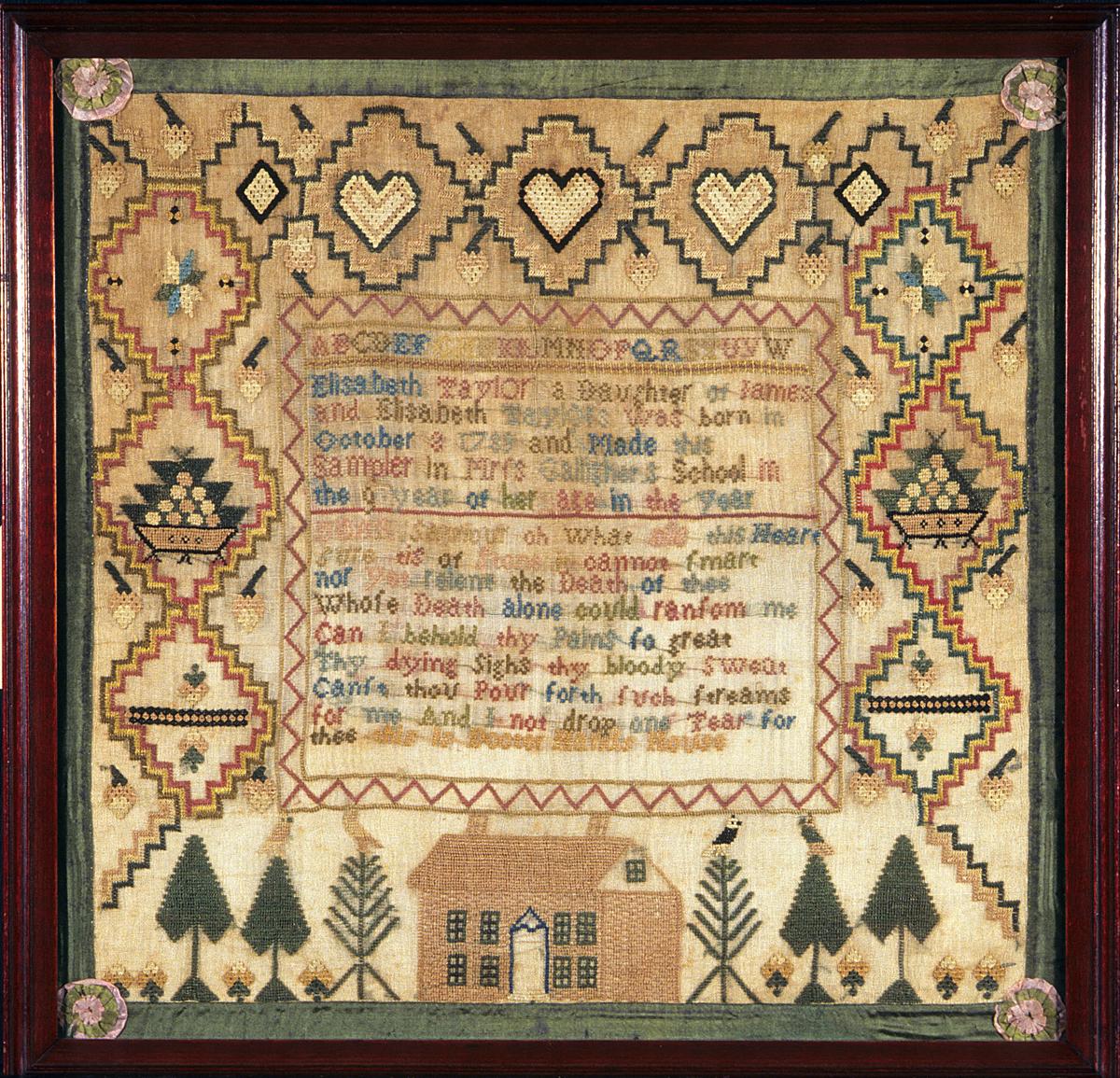 1991.0006 A, B Sampler and Frame