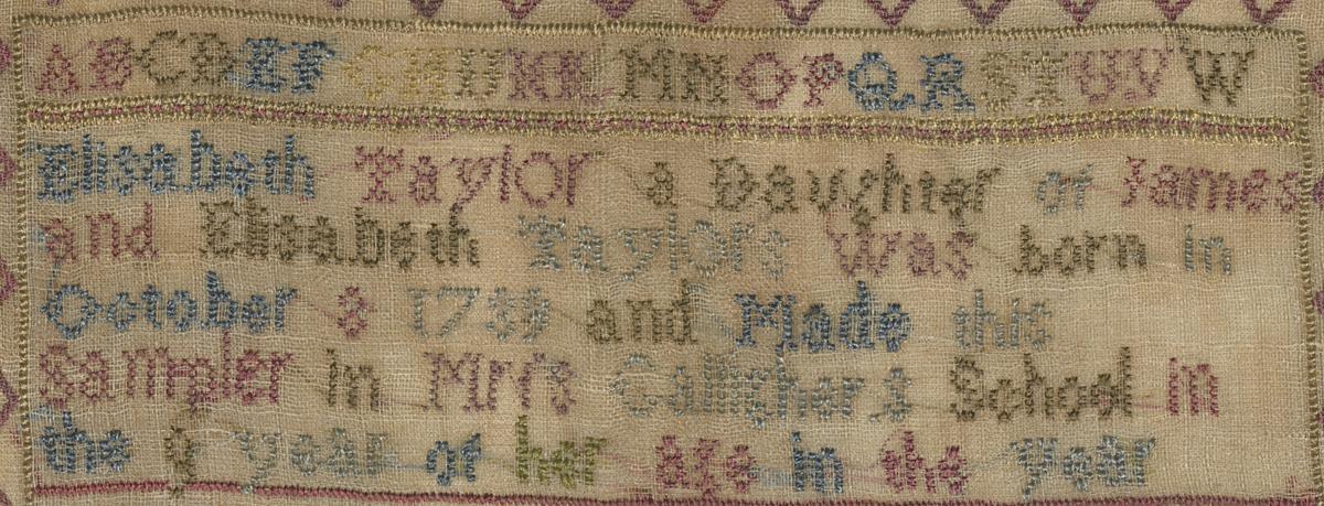 1991.0006 A Sampler, Detail 6