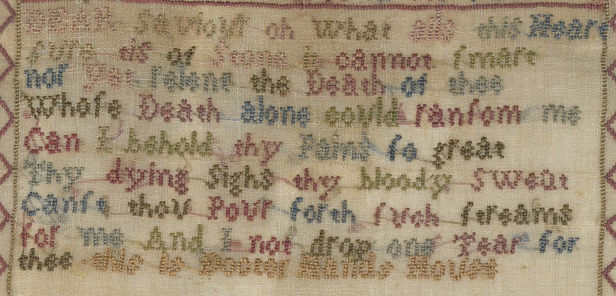 1991.0006 A Sampler, Detail 7