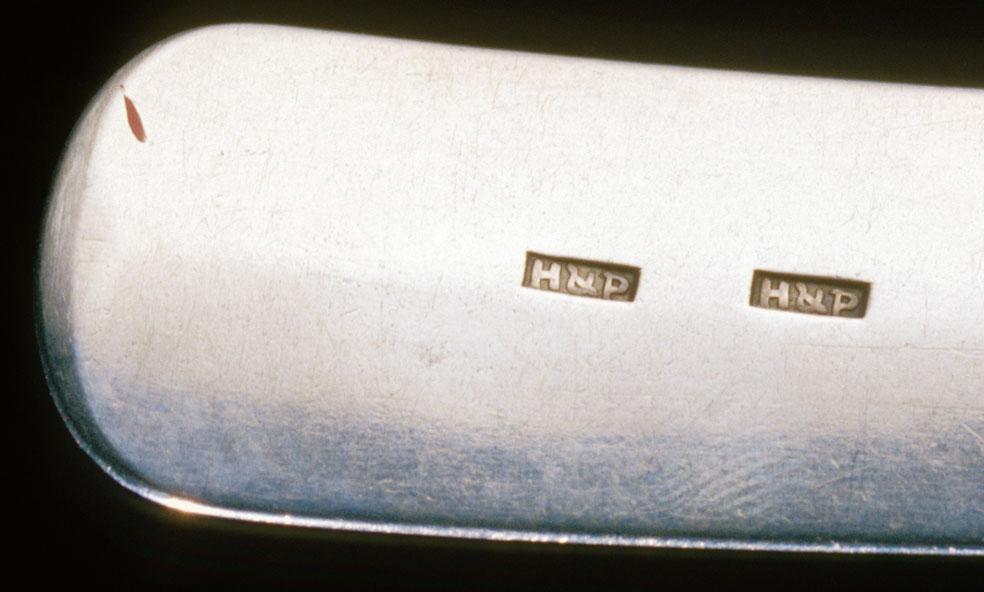 1991.0009 Spoon, Serving Spoon, detail 1