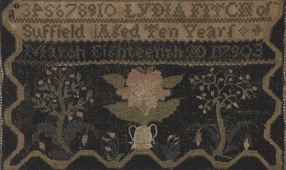 1991.0034 A Sampler, Detail 2