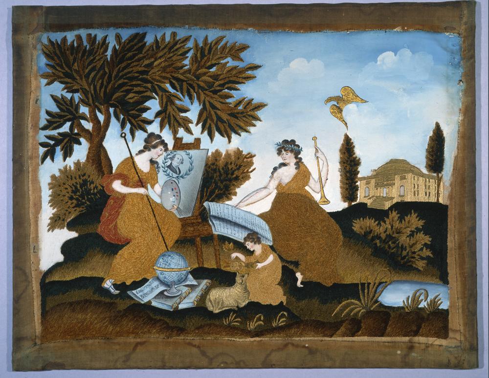 1991.0046 A Needlework picture, view 3