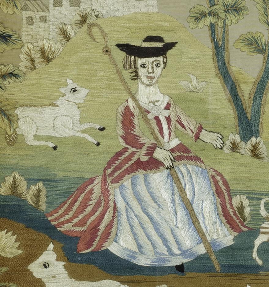 1991.0070 A Needlework Picture, Detail 2