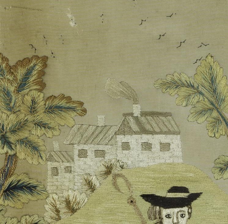 1991.0070 A Needlework Picture, Detail 5