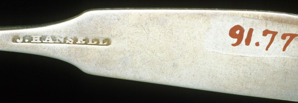 1991.0077 Spoon, Teaspoon, detail 1