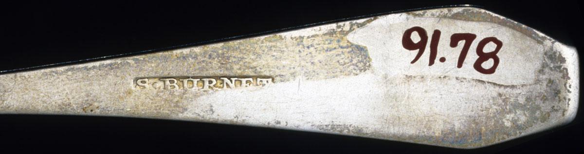 1991.0078 Spoon, Teaspoon, detail 1