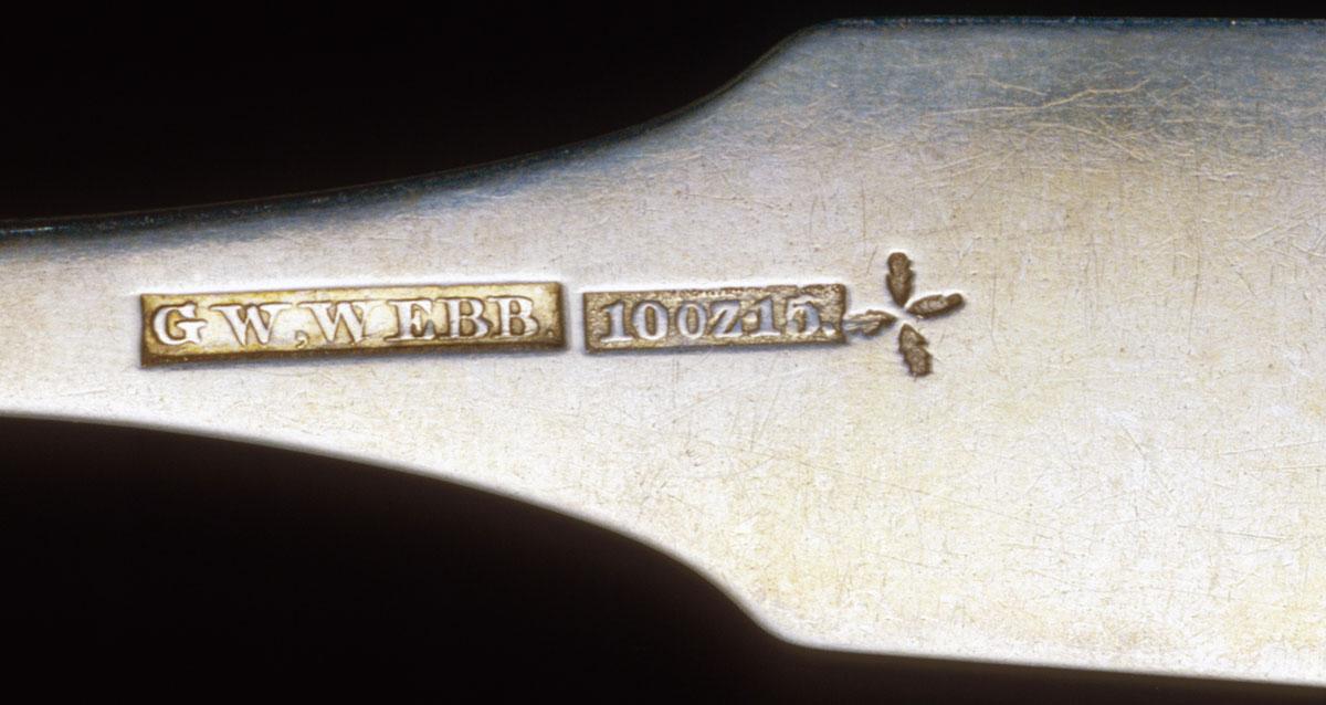 1991.0080 Spoon, Tablespoon, detail 1
