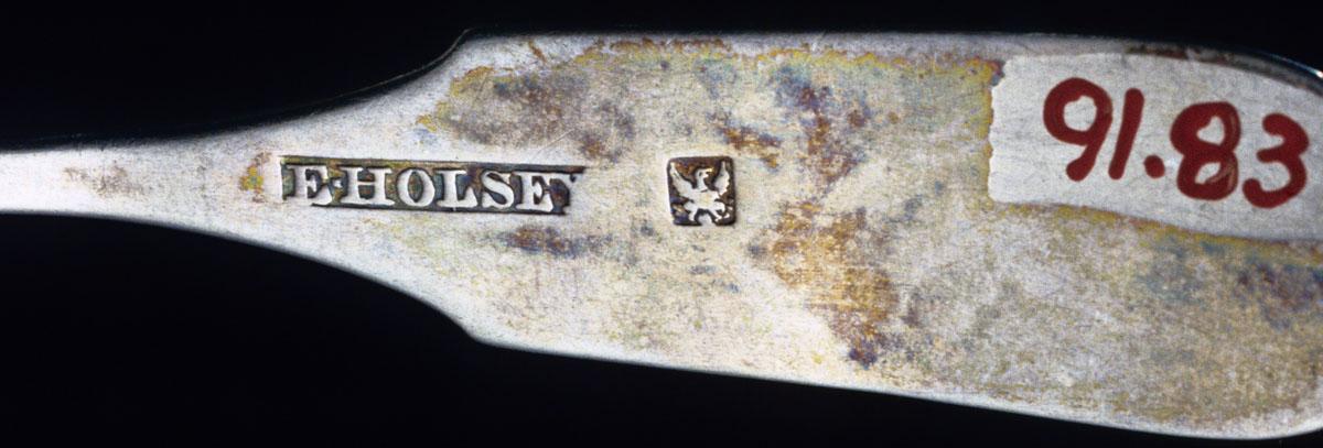 1991.0083 Spoon, Teaspoon, detail 1