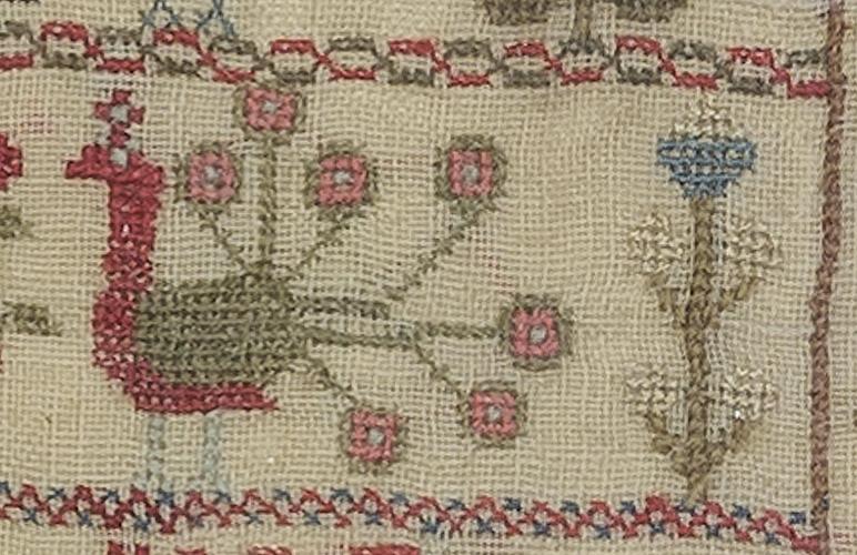 1991.0086 A Sampler, Detail 10
