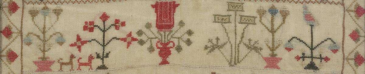 1991.0086 A Sampler, Detail 3