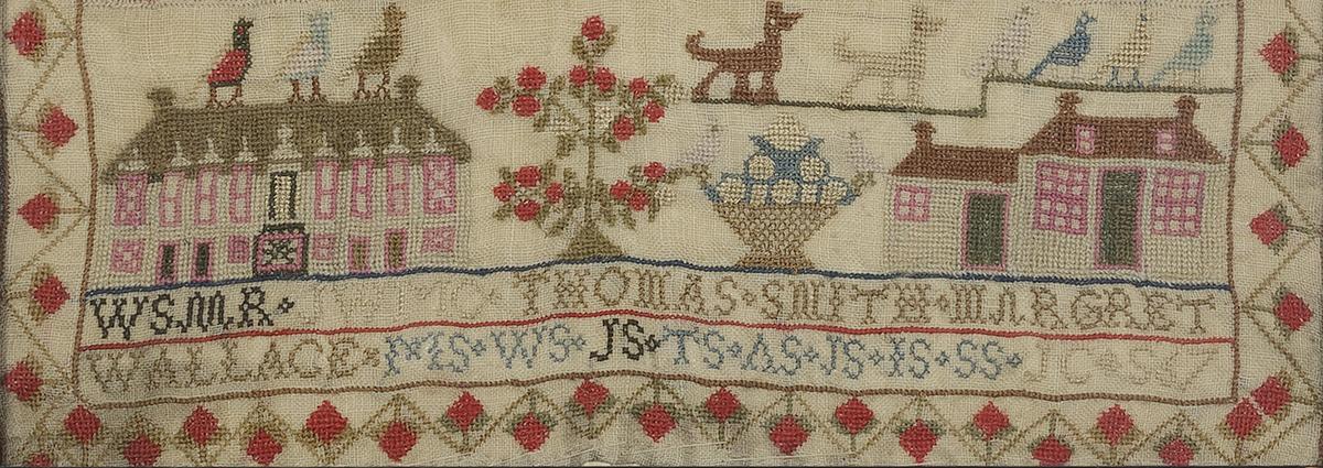 1991.0086 A Sampler, Detail 4