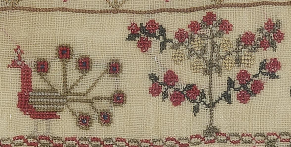 1991.0086 A Sampler, Detail 6