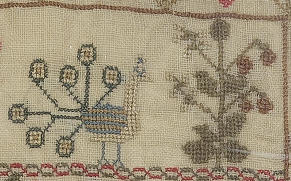 1991.0086 A Sampler, Detail 7