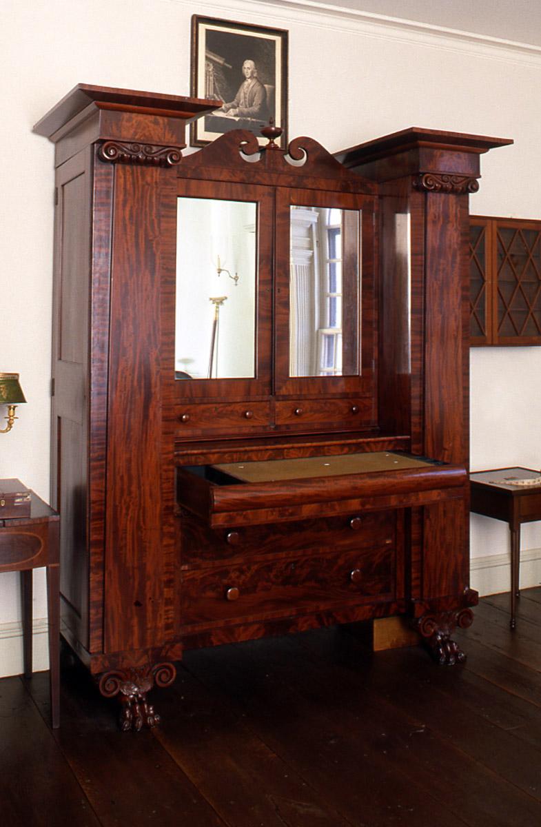 1991.0091 Desk and Bookcase, Desk/Wardrobe