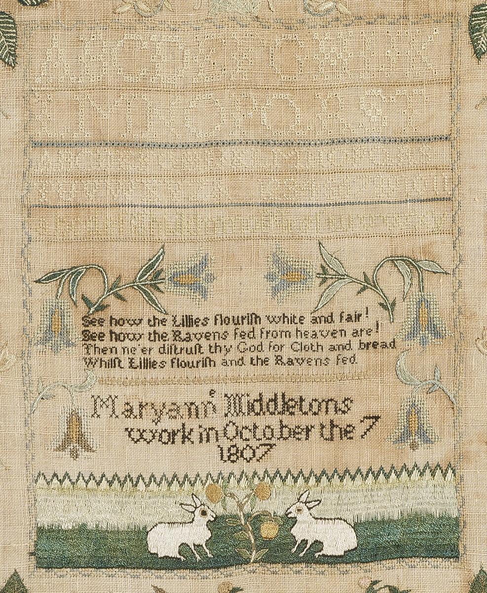 1992.0005 A Sampler, Detail