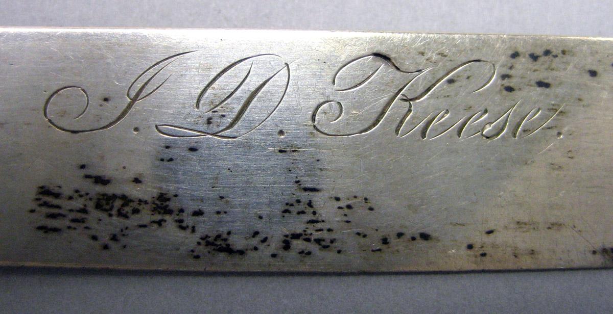 1992.0012.001 Silver Knife engraving