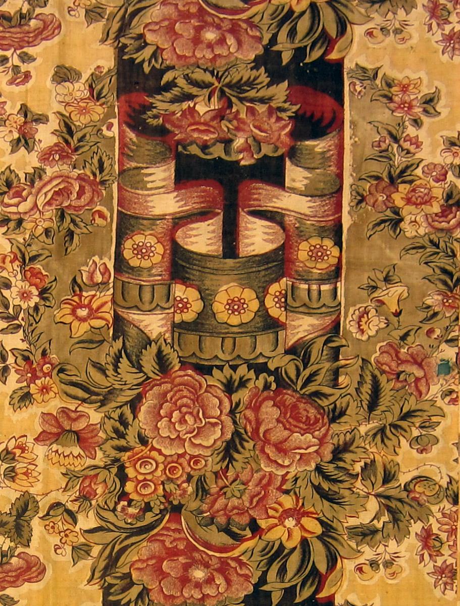 1958.0089.005 A textile, printed detail