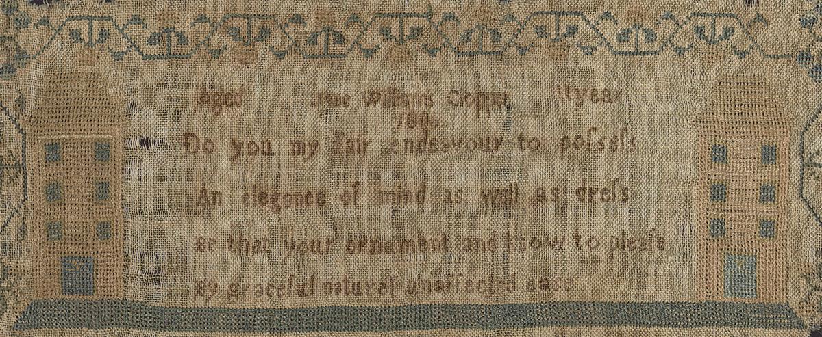 1992.0017 Sampler, Detail 2