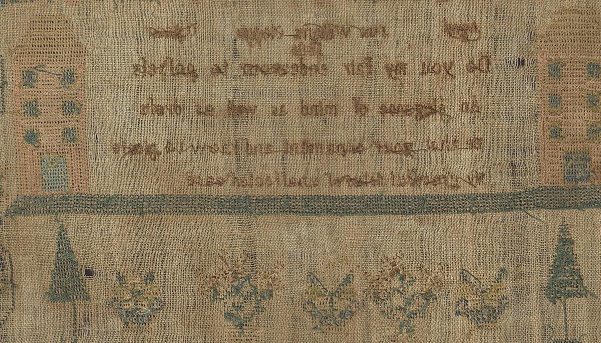 1992.0017 Sampler, Verso Detail