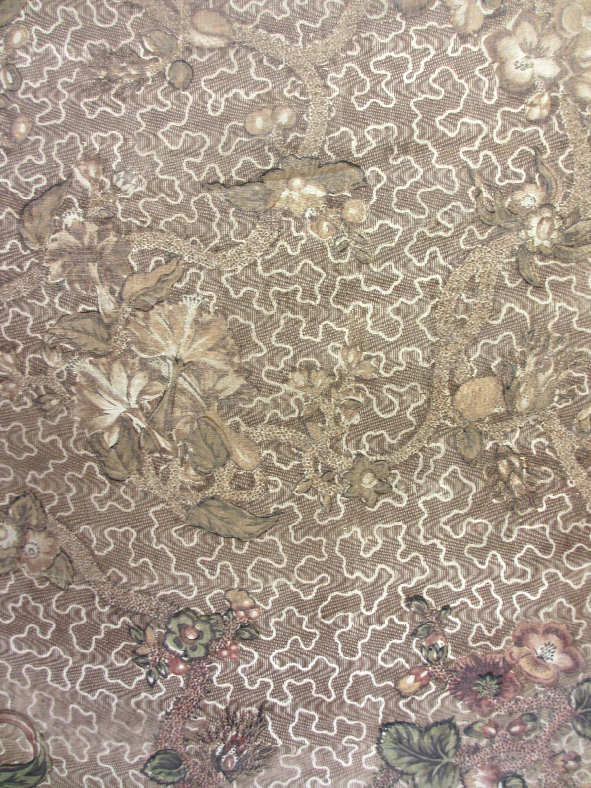 T1235 textile, printed partial design repeat