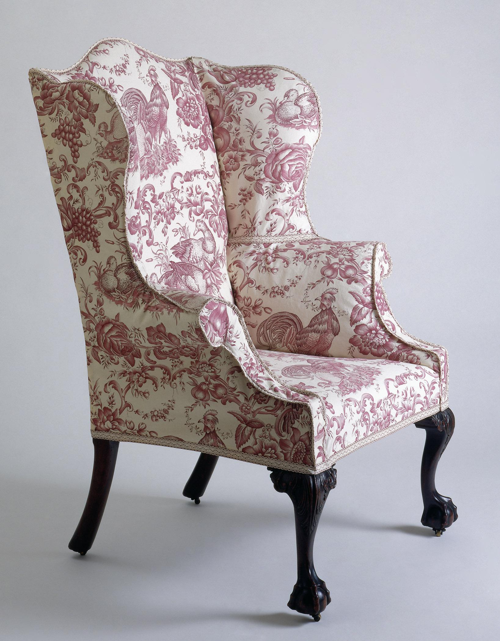 1992.0031 Chair, R2007.5000 A, B, C Slip cover (reproduction)