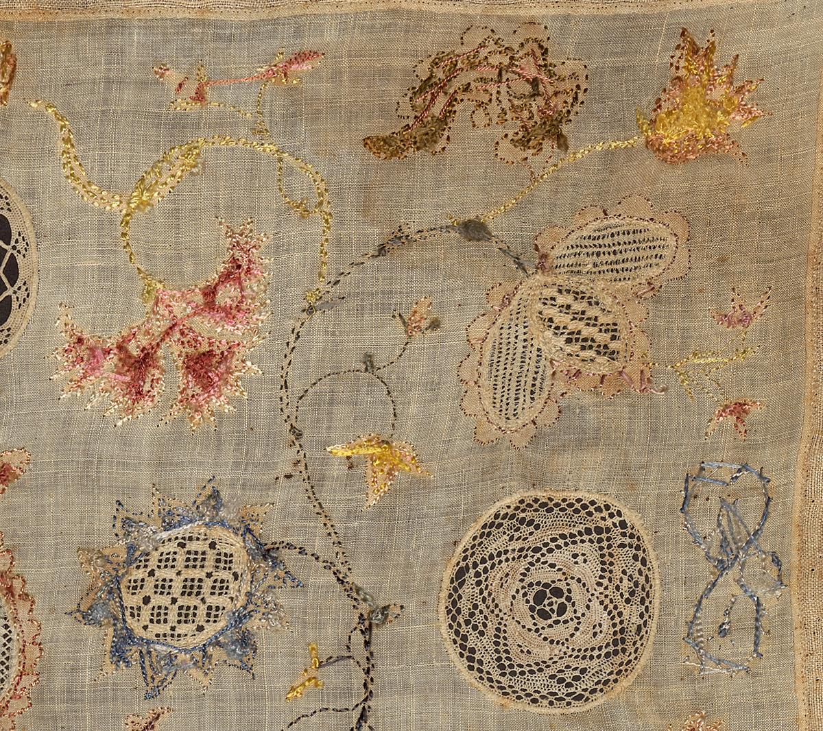 1992.0065 A Sampler, Verso, Detail