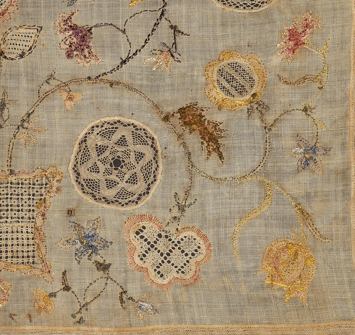 1992.0065 A Sampler, Verso, Detail 4