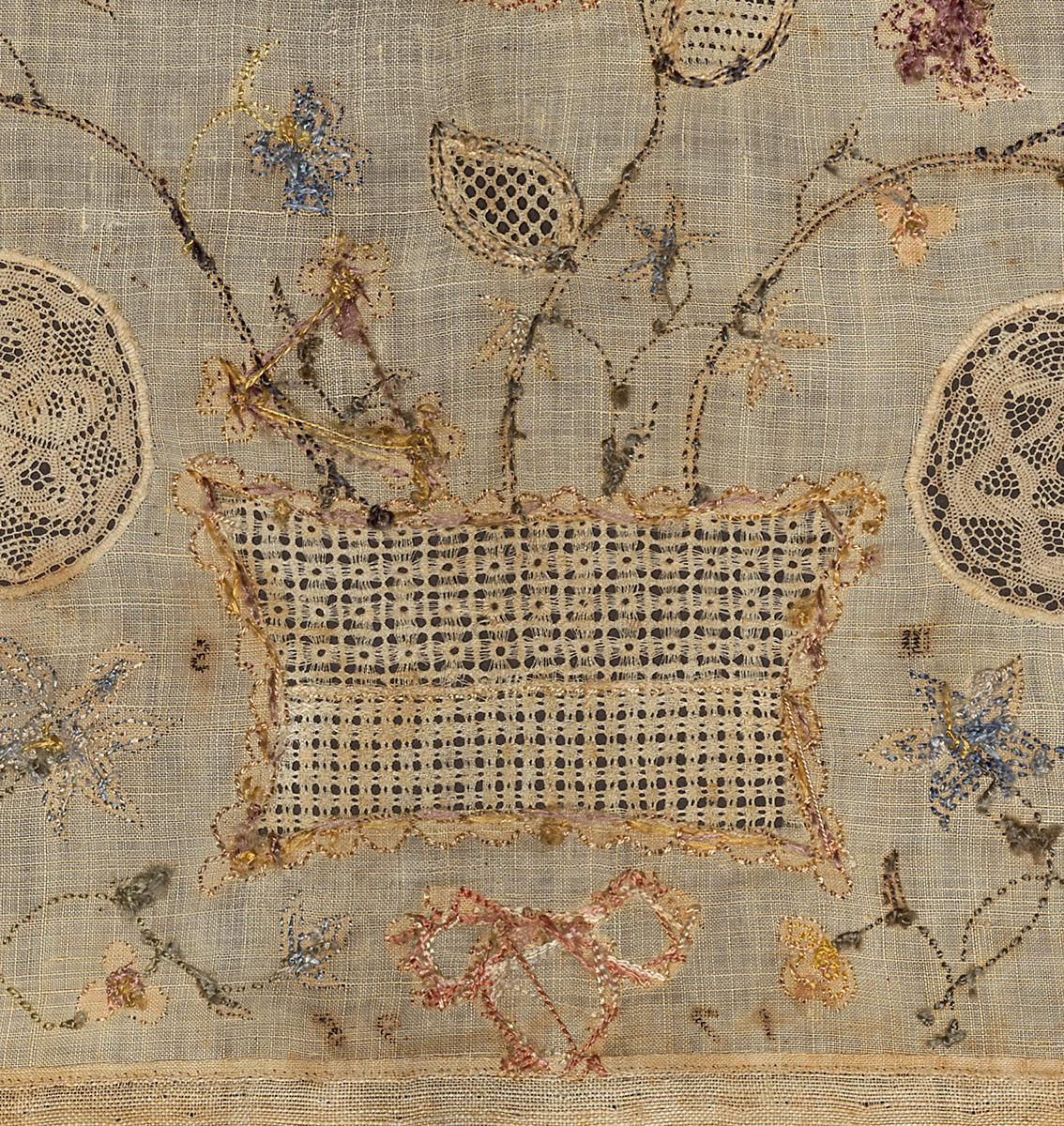 1992.0065 A Sampler, Verso, Detail 6