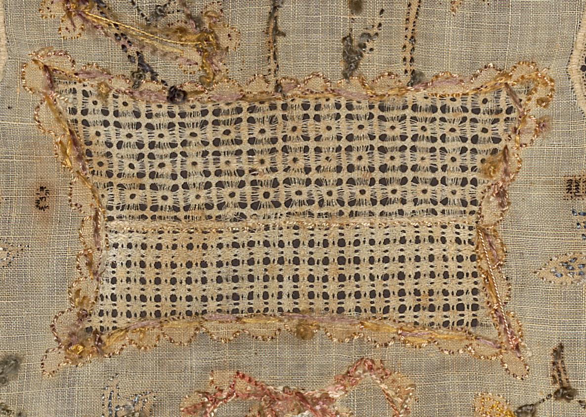 1992.0065 A Sampler, Verso, Detail 8