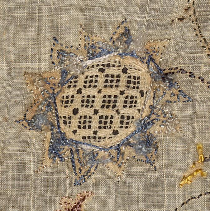 1992.0065 A Sampler, Verso, Detail 14