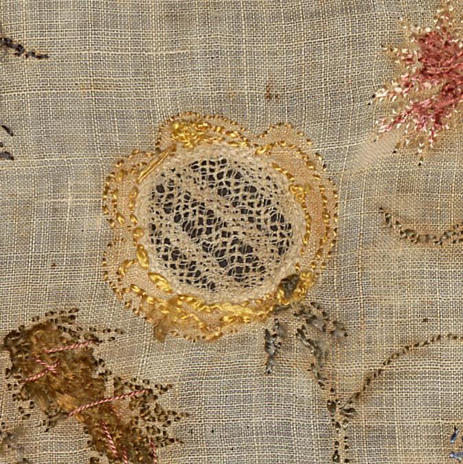 1992.0065 A Sampler, Verso, Detail 16