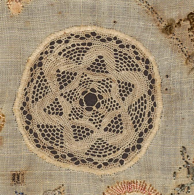 1992.0065 A Sampler, Verso, Detail 17