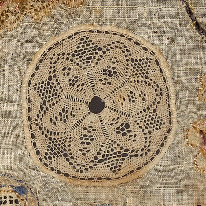 1992.0065 A Sampler, Verso, Detail 20