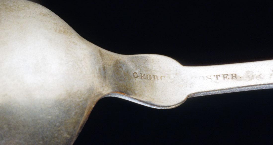 1992.0073 Spoon, Teaspoon, detail 1