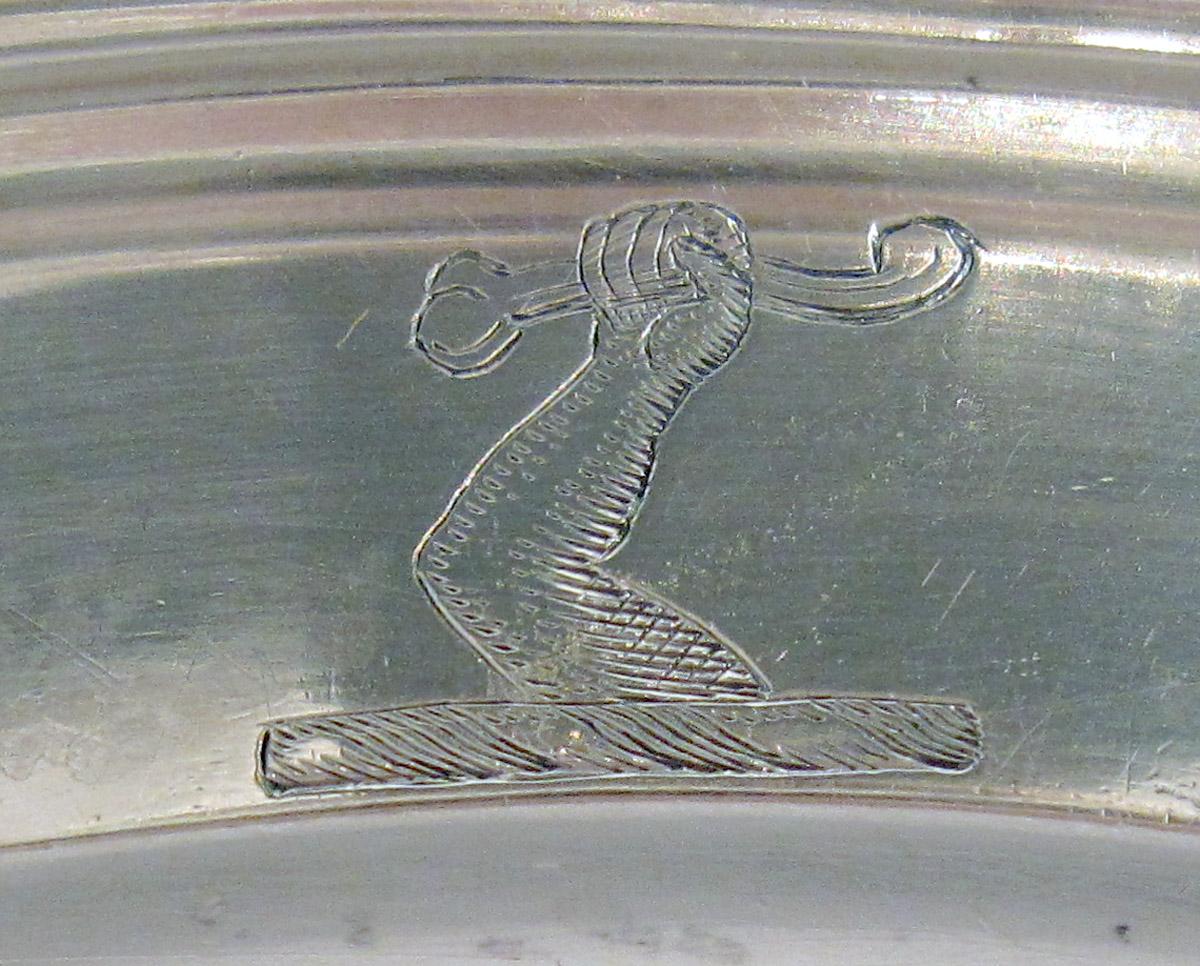 1992.0094.001 Silver Service Plate engraved detail