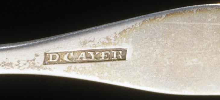 1992.0107 Spoon, Teaspoon, detail 1