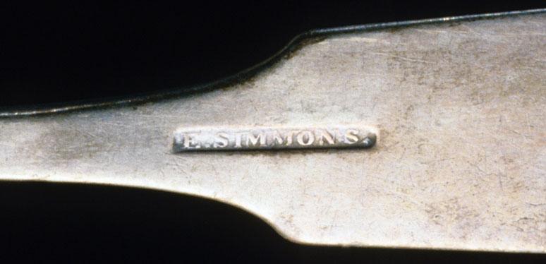 1992.0108 Spoon, Teaspoon, detail 1