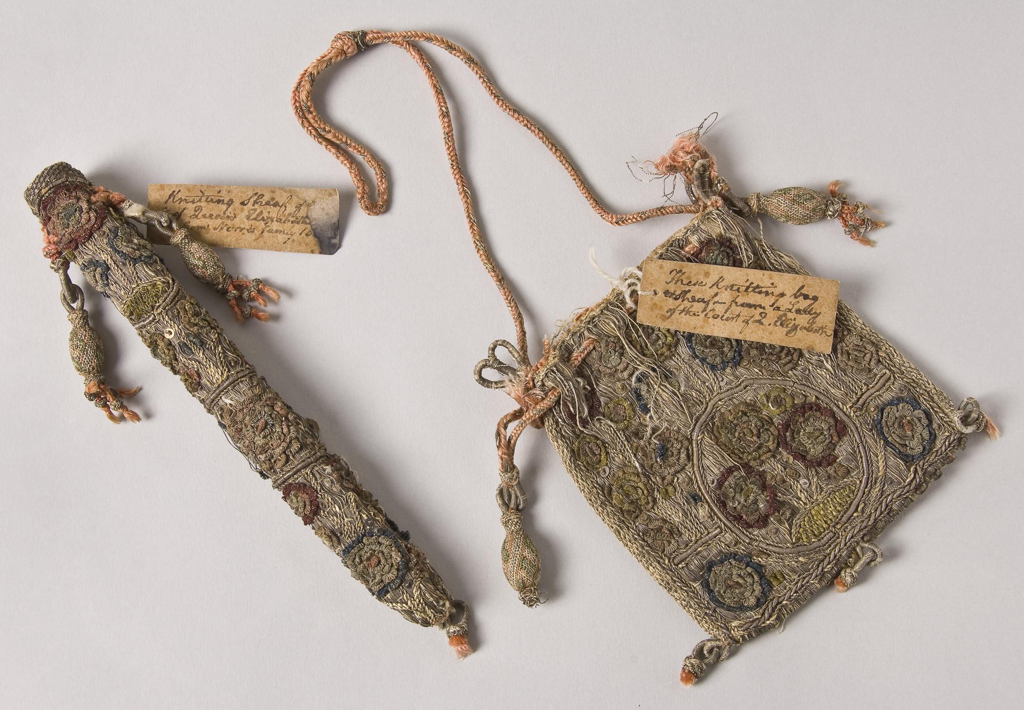 1958.0102.017 Sheath, 1958.0102.018 Bag, view 1
