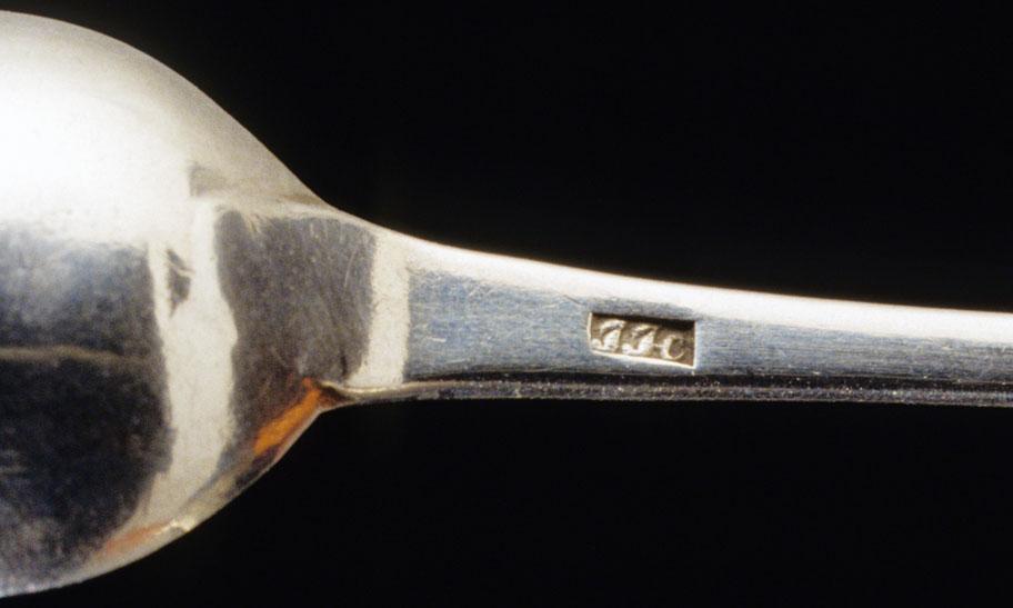 1993.0004 Spoon, Teaspoon, detail 1