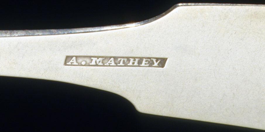 1993.0005 Spoon, Dessert Spoon, detail 1