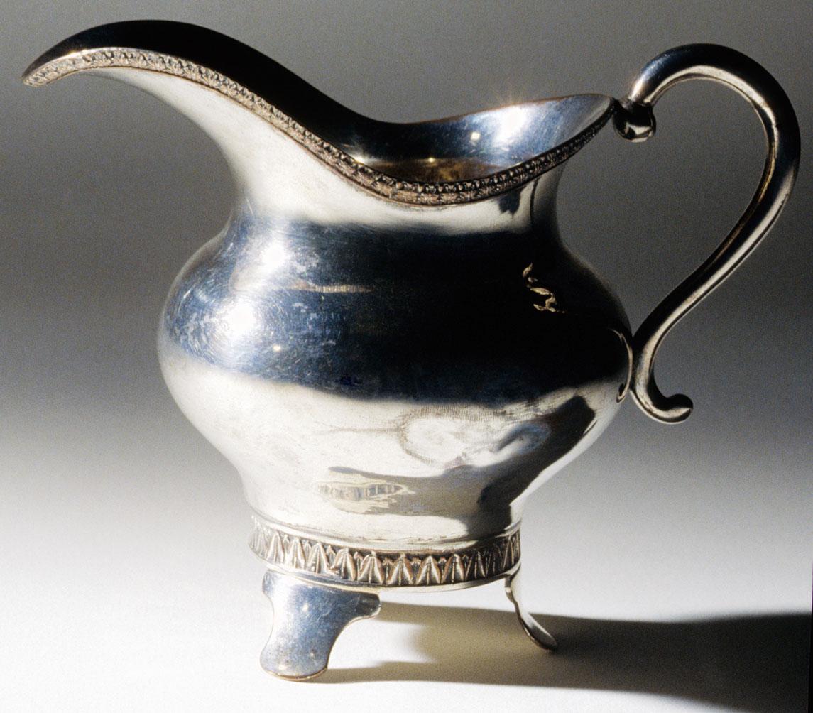 1993.0009 Cream Pot, Cream Pitcher, view 1