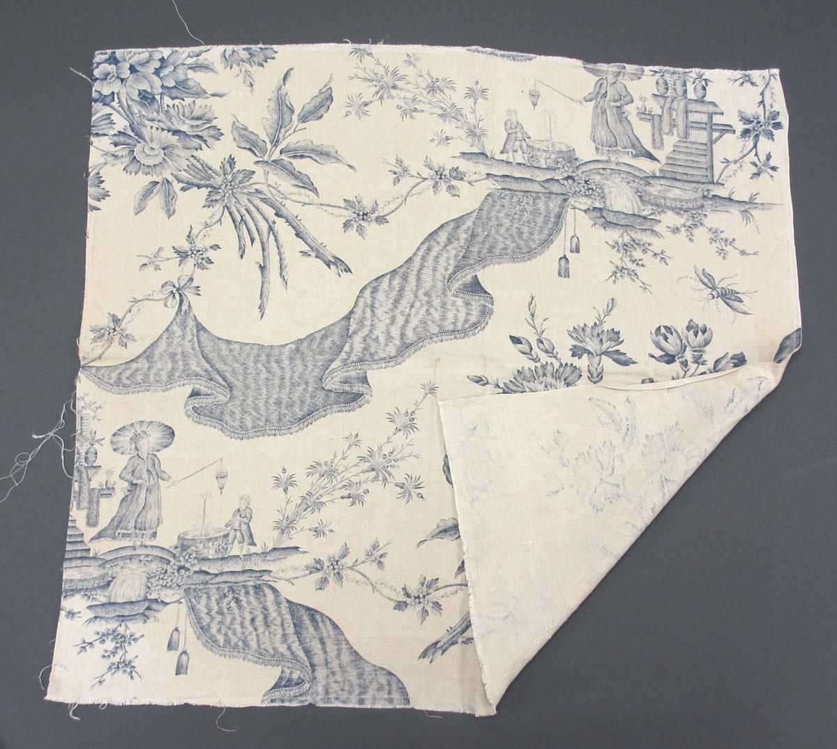 1993.0011.001 Textile, printd folded corner
