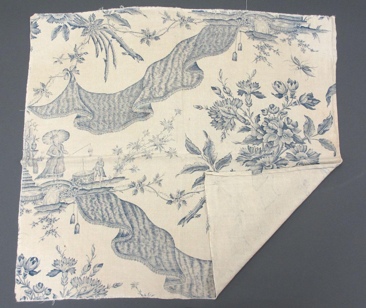 1993.0011.002 Textile, printd folded corner
