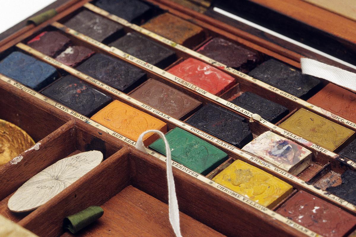 1993.0012 Artist Box, Detail 3
