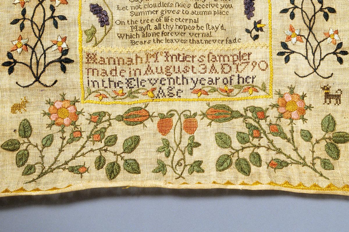 1993.0046 Sampler, Detail 18