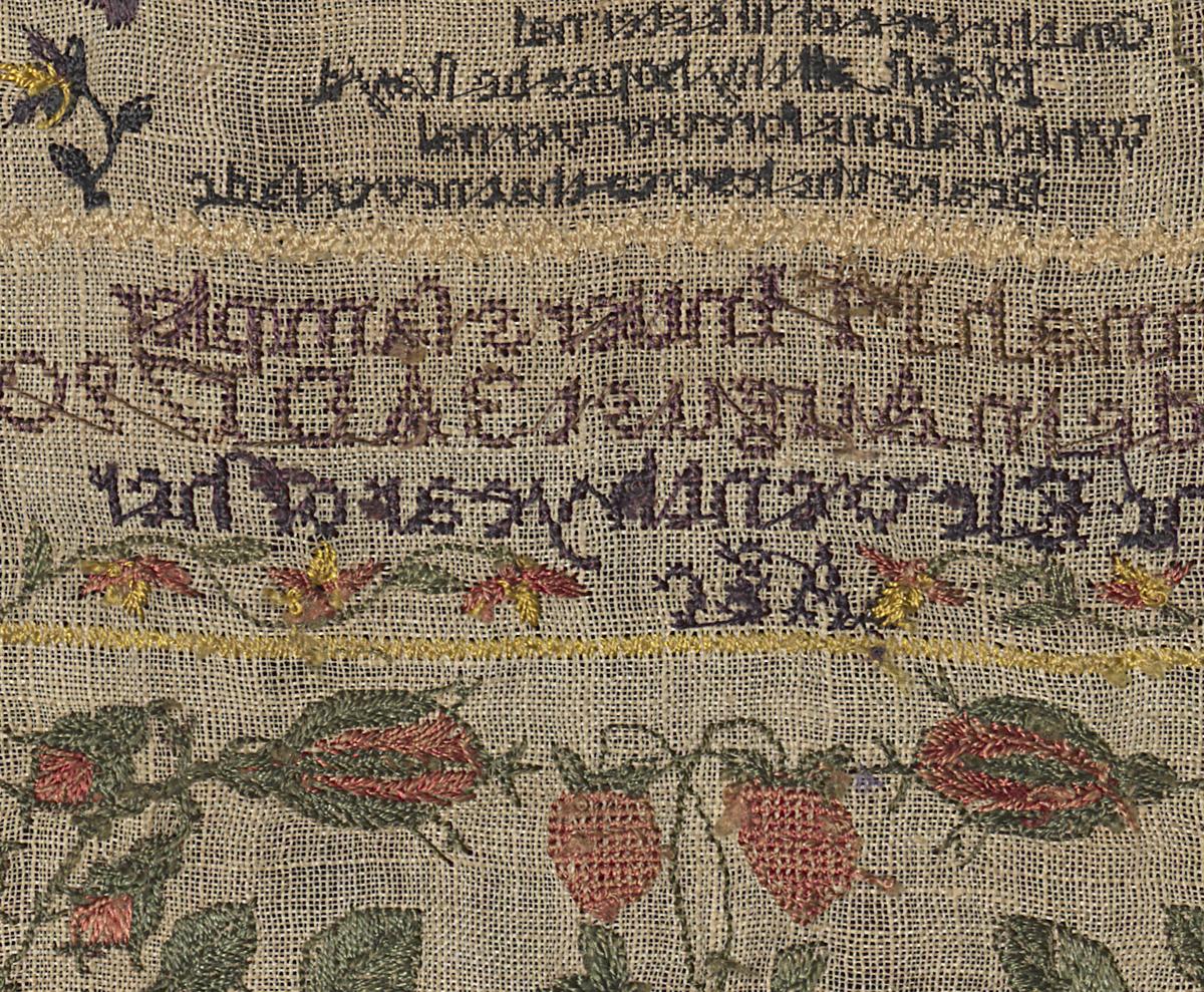 1993.0046 Sampler, Verso Detail